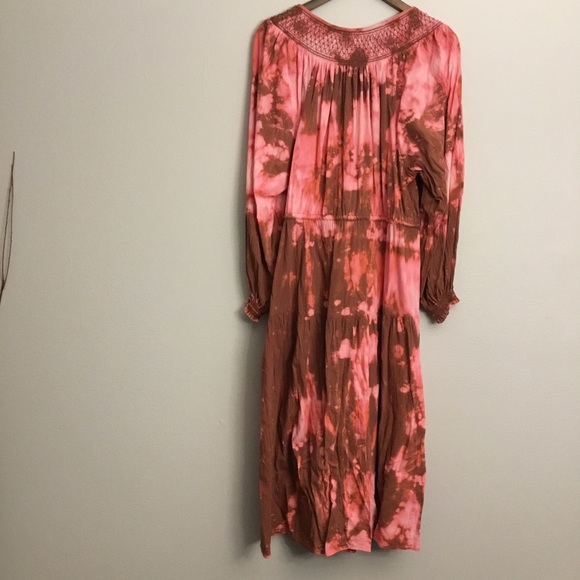 Old Navy Tiered Boho Tie Dye Maxi Dress Cotton Viscose Blend Size 2X - Picture 3 of 14